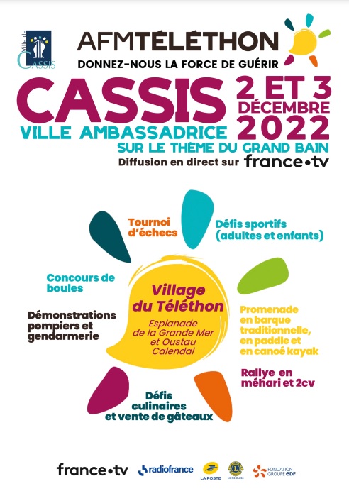 Cliquez sur l'image pour découvrir le programme du Téléthon 2022 à Cassis.